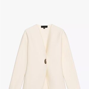 Zara Cream Blazer with Single Button